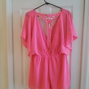 Chiffon material romper